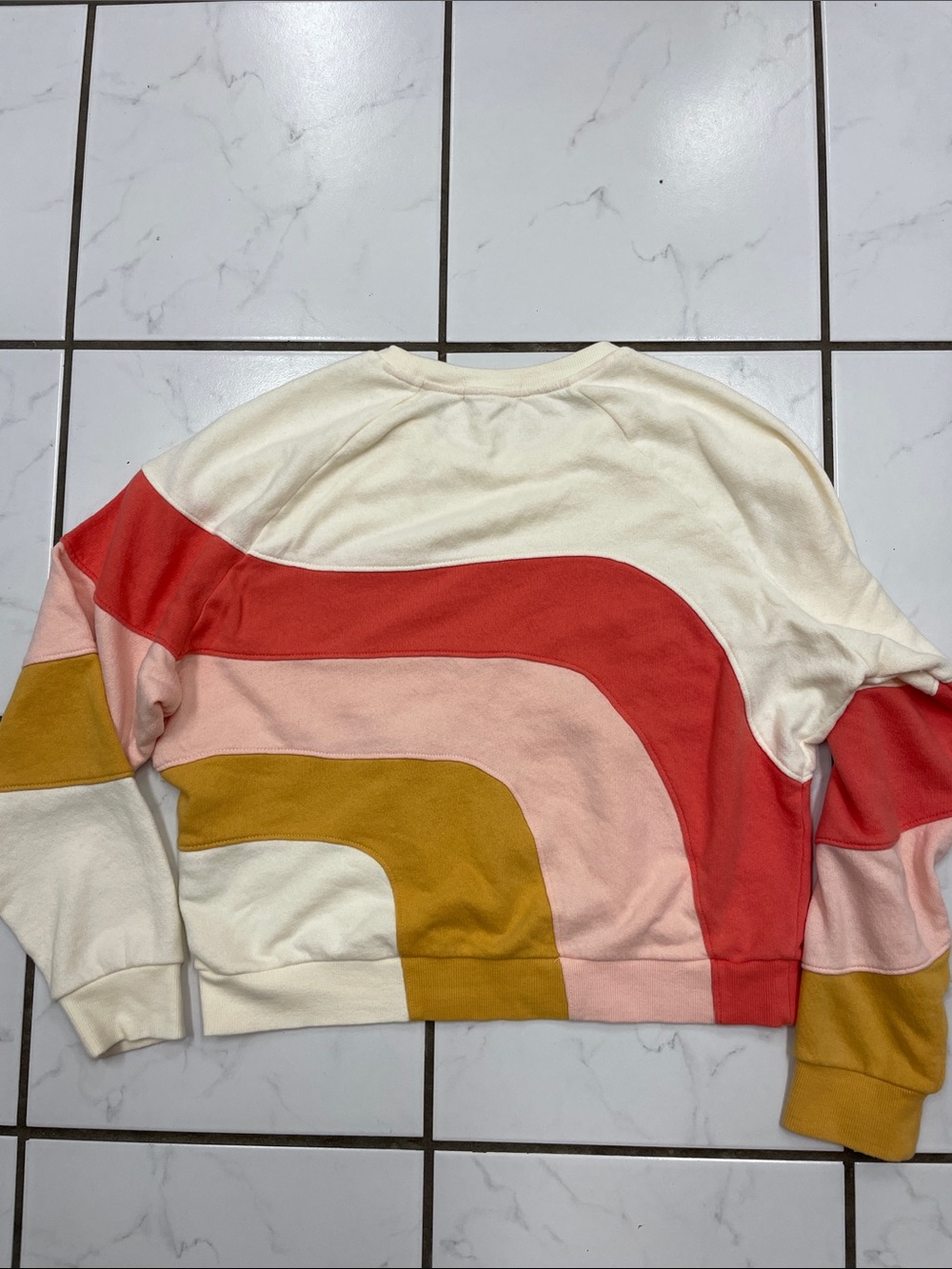 Marine Layer Women’s Cloud 9 Terry Colorblock Cotton Crewneck Sweatshirt Size Sm - Picture 13 of 17